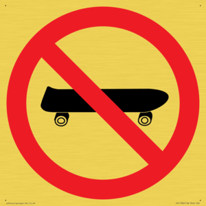 P924 Prohibition: No skateboarding